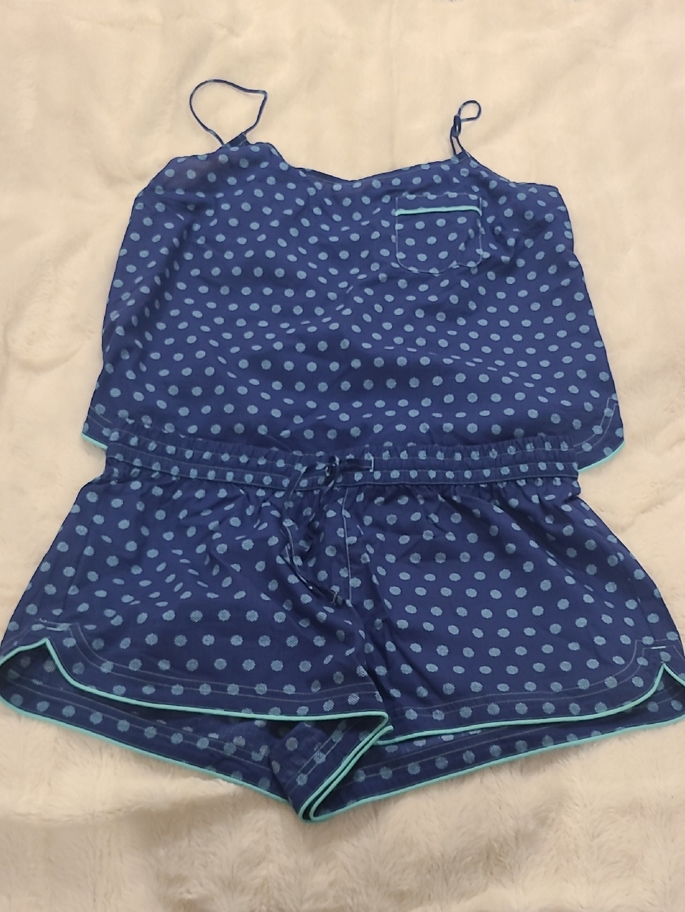 Blue Polka Dot Sleep SET